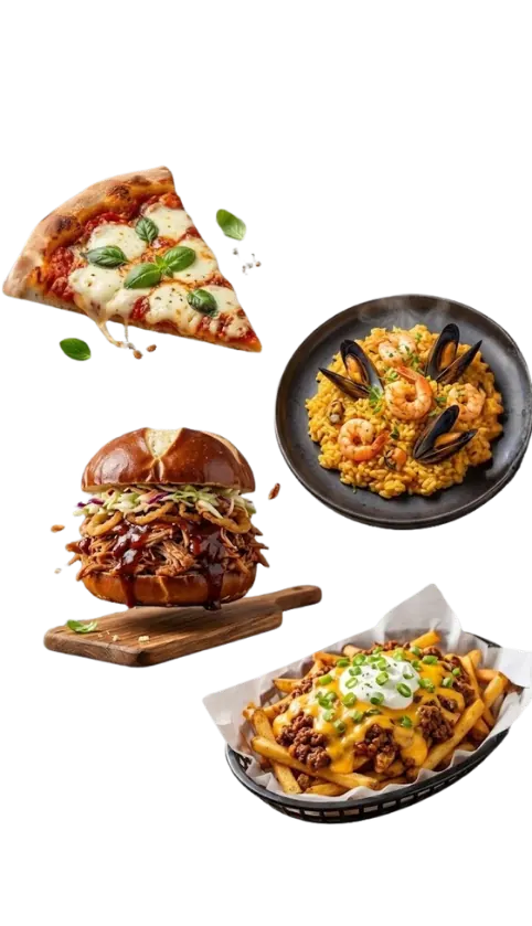 A selection of dishes from the Mama Rosa menu